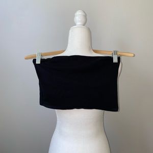 PINK by Victoria’s Secret Black Tube Top with Built in Bra/double layered